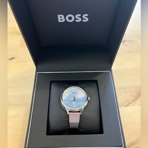 Woman’s Boss Watch Mesh Strap Blue Dial - new in box.